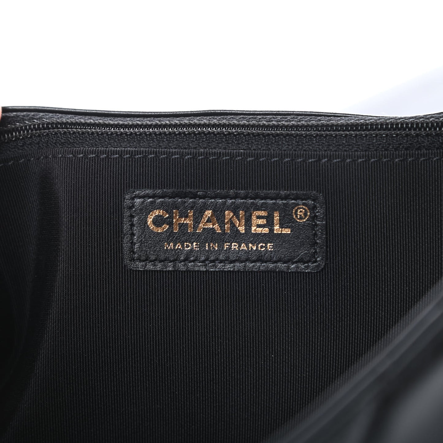 Crumpled Calfskin Quilted Large Chain All Over Flap Bag Black