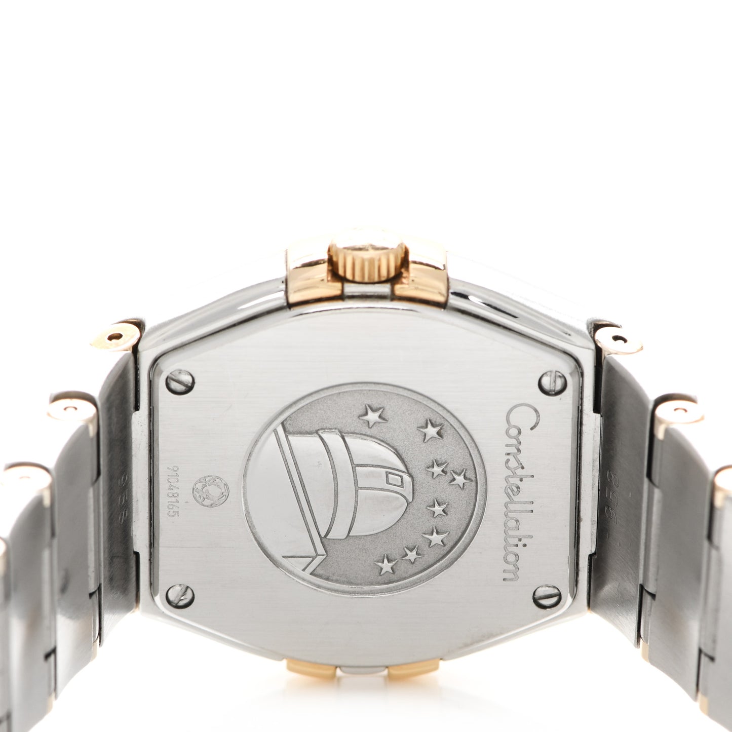 Stainless Steel 18K Yellow Gold Diamond 27mm Constellation Quartz Watch Champagne 123.20.27.60.58.001
