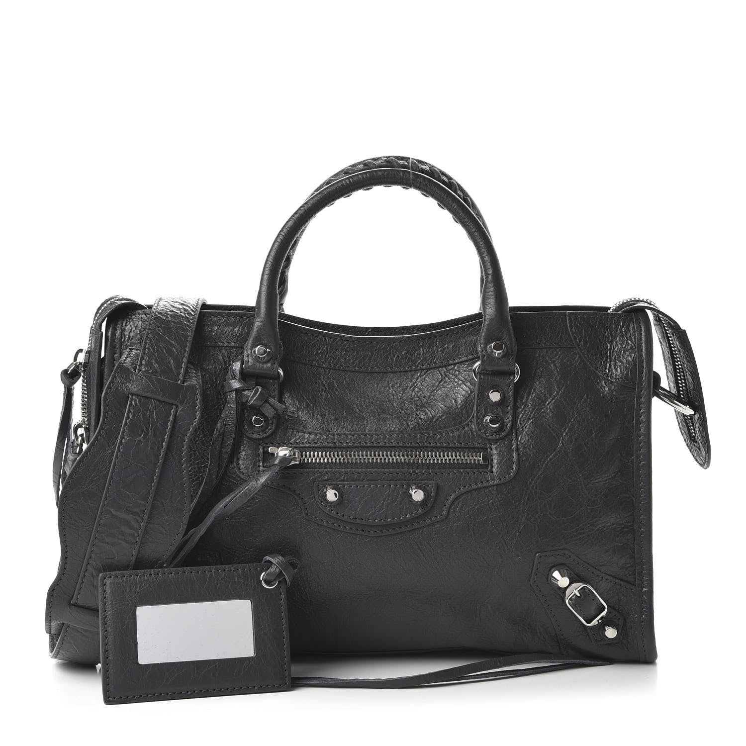 Balenciaga Agneau Classic Silver Hardware S City Gris Fossile 1 of 9