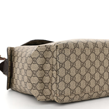 Gucci GG Plus Monogram Messenger Diaper Bag Dark Brown 8 of 11