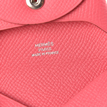 Hermes Epsom Bastia Coin Purse Rose Azalee 6 of 6