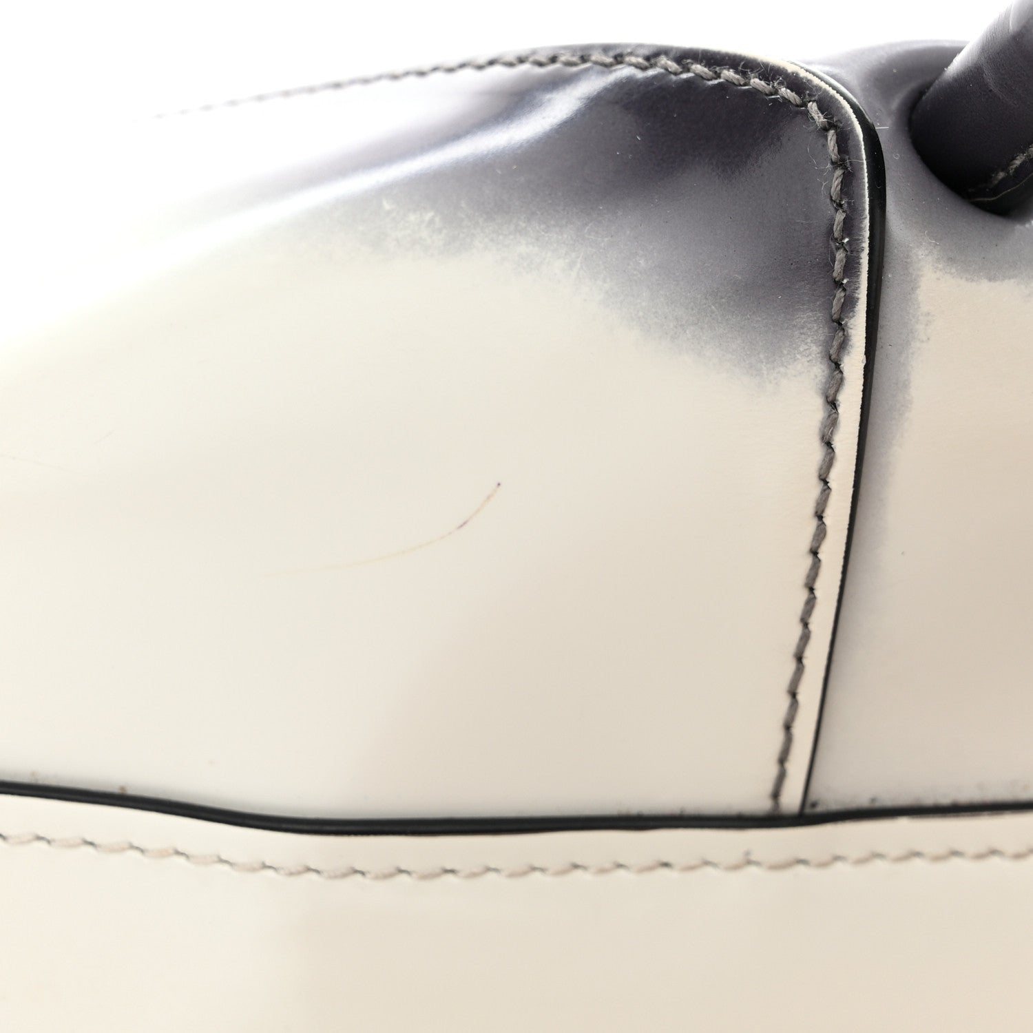 Prada Spazzolato Large Supernova Handbag White Sfumato 15 of 16