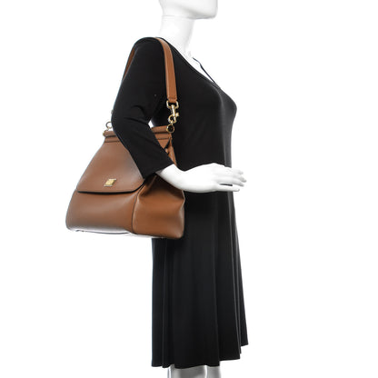 Dolce & Gabbana Dauphine Large Miss Sicily Satchel Caramello 2 of 9