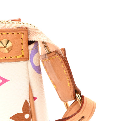 Louis Vuitton Monogram Multicolor Pochette Accessories White 11 of 12