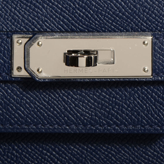 Epsom Birkin 35 Bleu Saphir