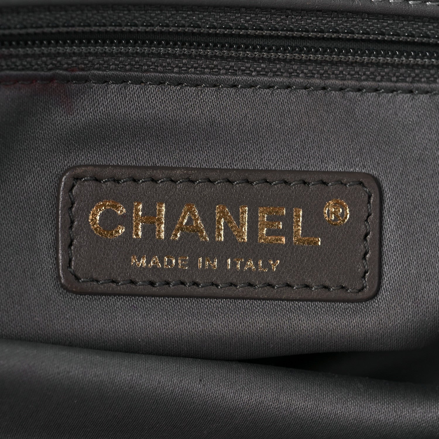Chanel Calfskin Quilted Stitch Triptych Tote Grey 6 of 9