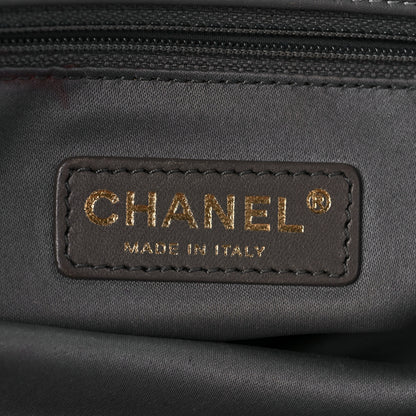Chanel Calfskin Quilted Stitch Triptych Tote Grey 6 of 9