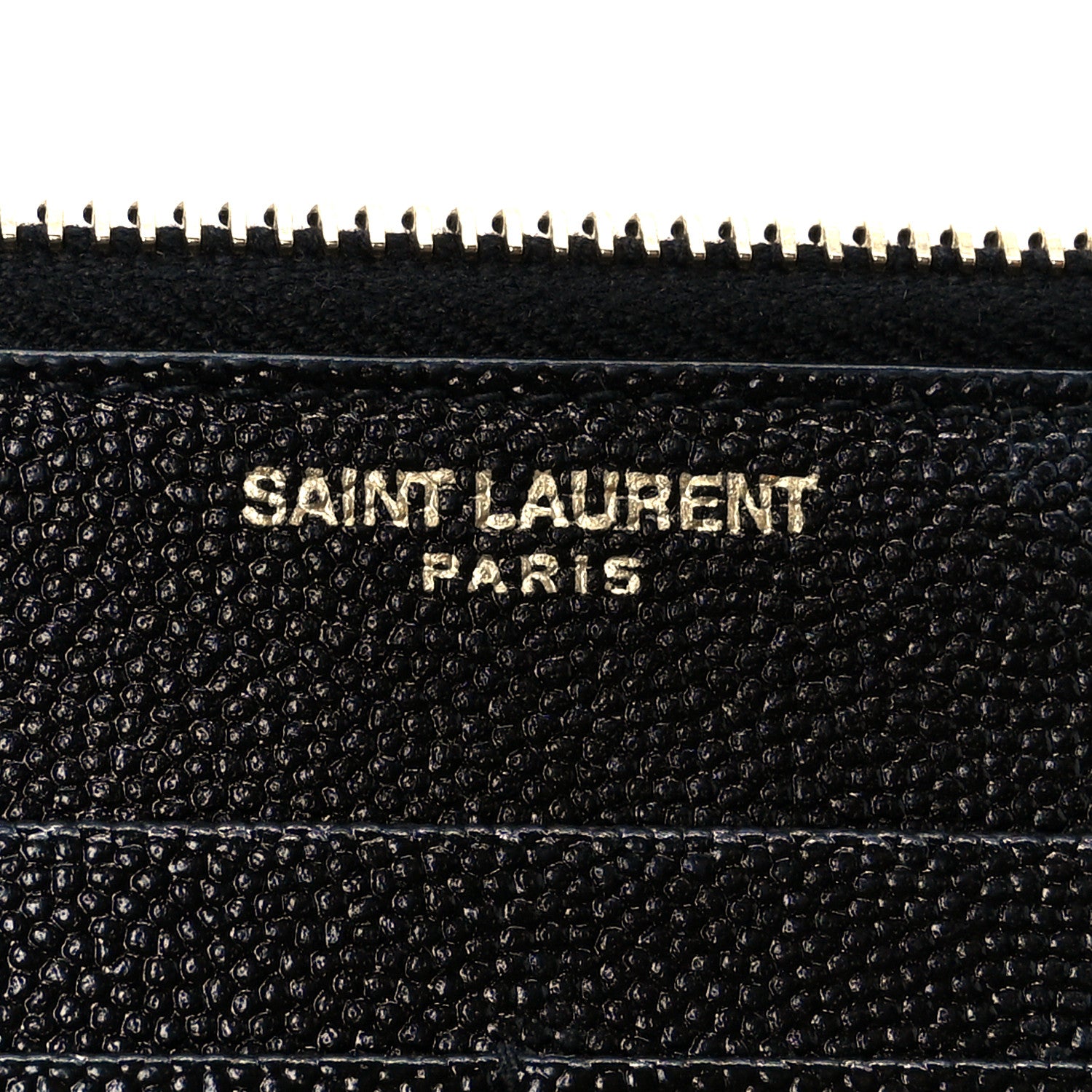 Saint Laurent Grain De Poudre Monogram Uptown Wallet Black 14 of 22