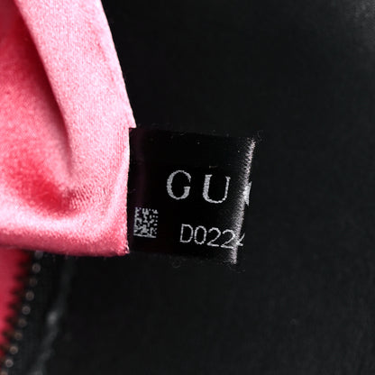 Gucci Velvet Matelasse Loved Embroidered Medium GG Marmont Shoulder Bag Black 8 of 17
