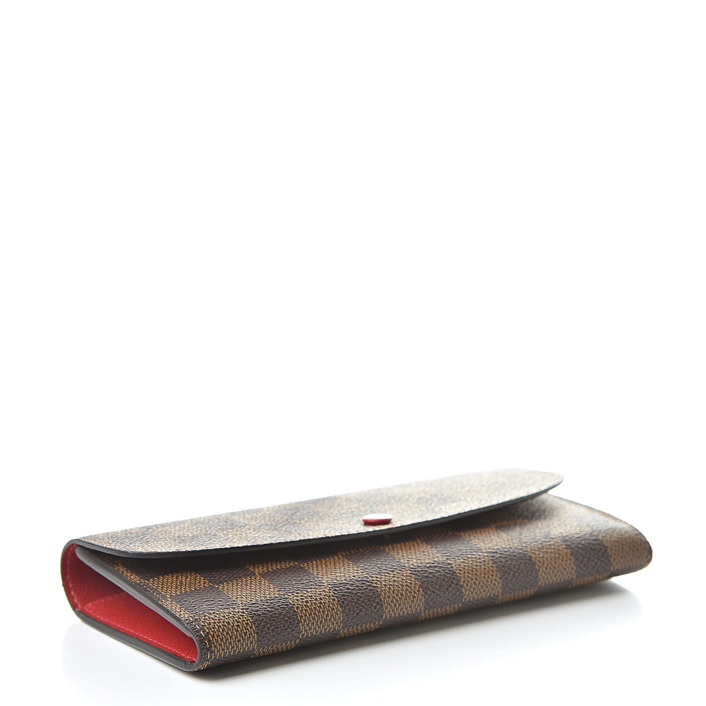 Damier Ebene Emilie Wallet Red