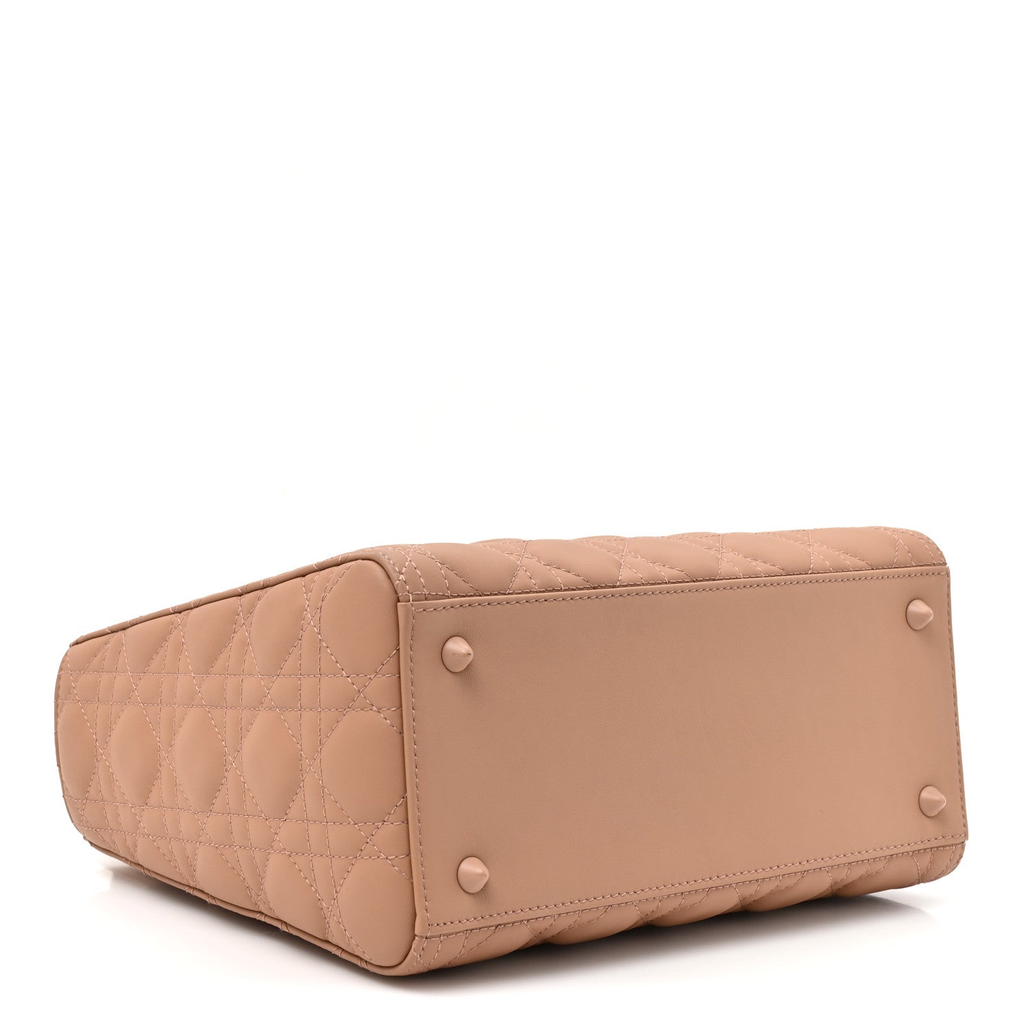 Christian Dior Ultra Matte Calfskin Cannage Medium Lady Dior Beige 3 of 11