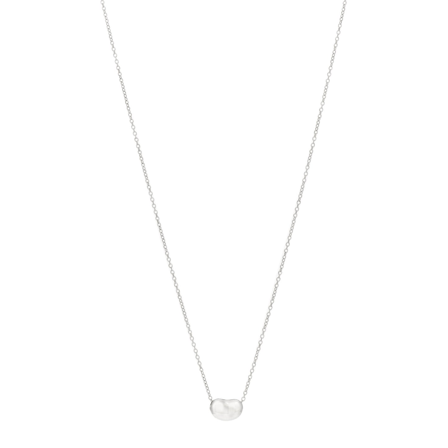 Sterling Silver 9mm Elsa Peretti Bean Pendant Necklace