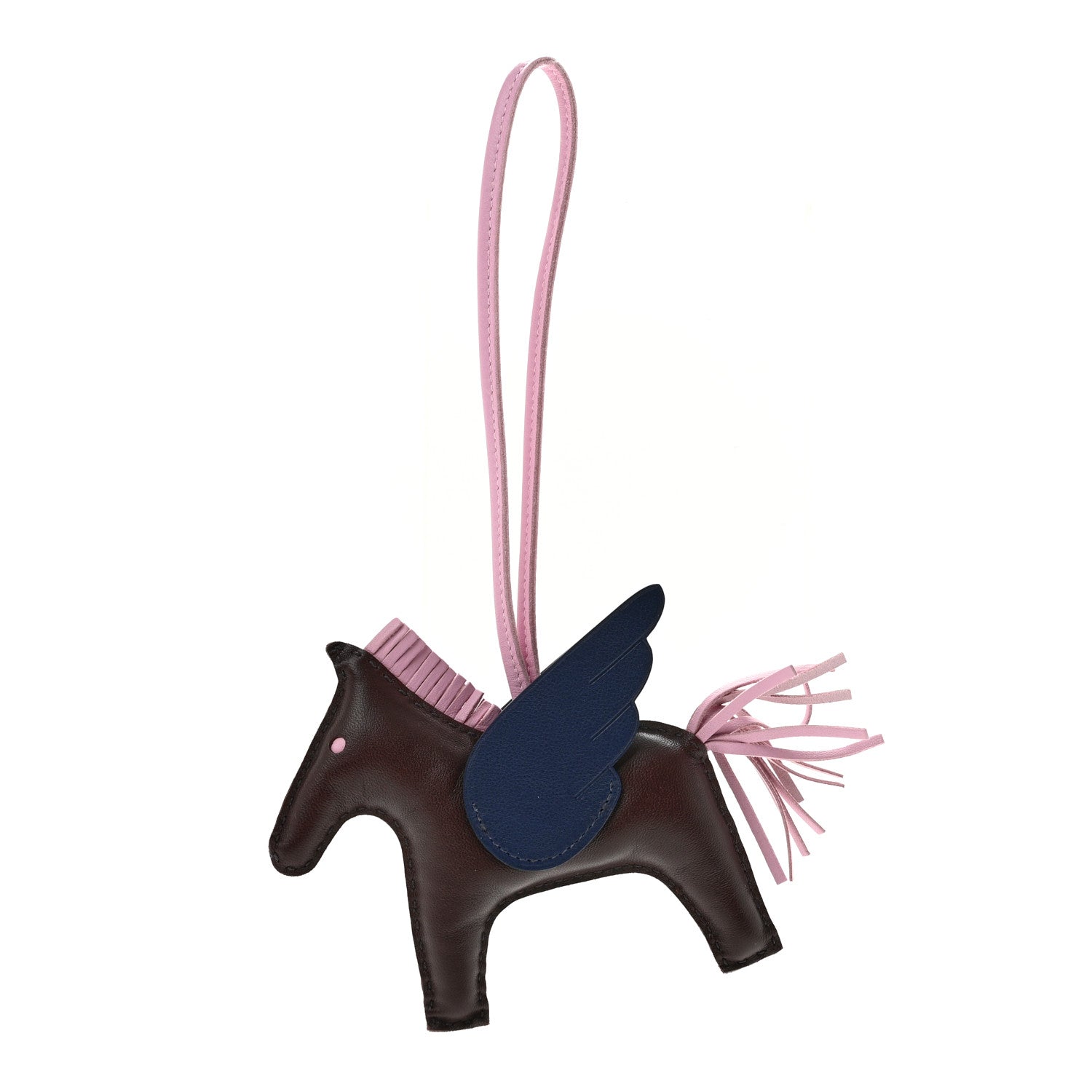 Hermes Milo Lambskin Grigri Rodeo Pegase Horse Bag Charm MM Rouge Sellier Mauve Sylvestre Bleu Saphir 1 of 7