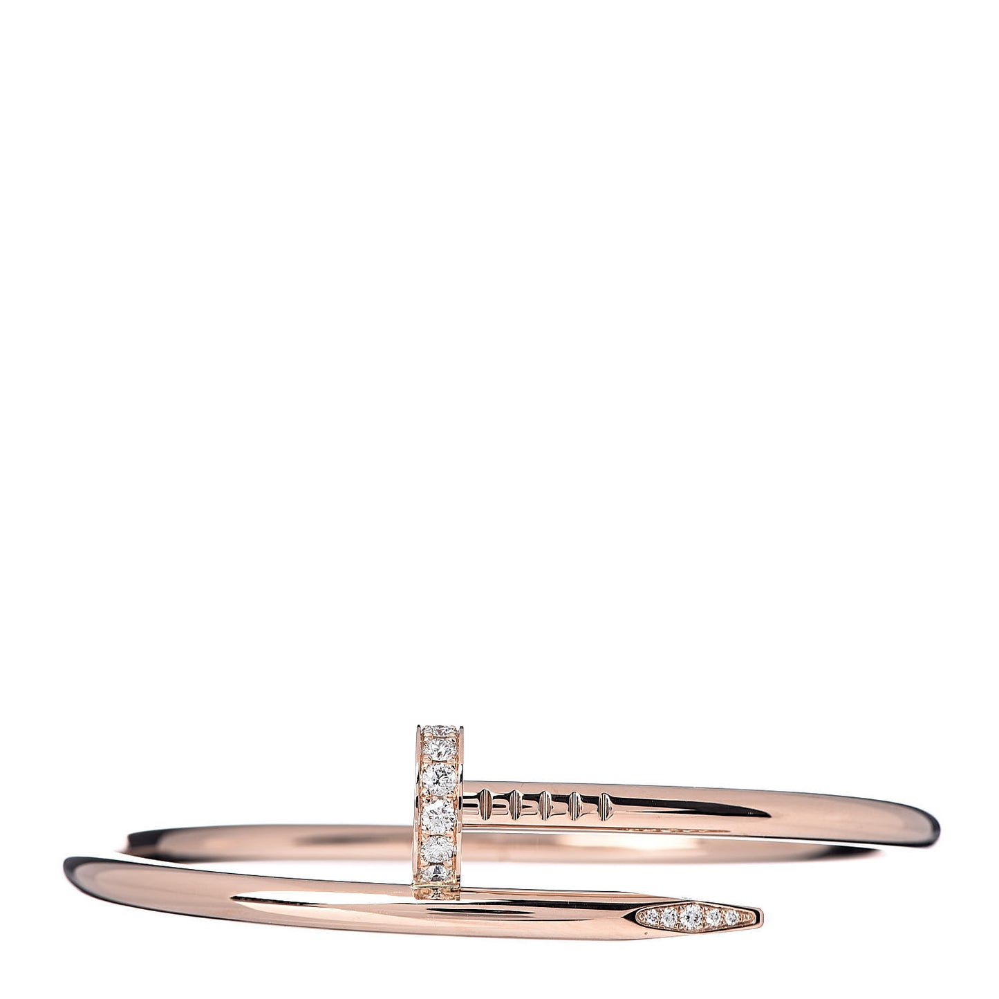 18K Pink Gold Diamond Juste Un Clou Bracelet 16