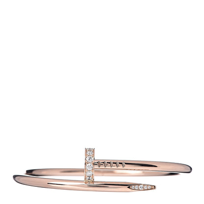 Cartier 18K Pink Gold Diamond Juste Un Clou Bracelet 16 1 of 4