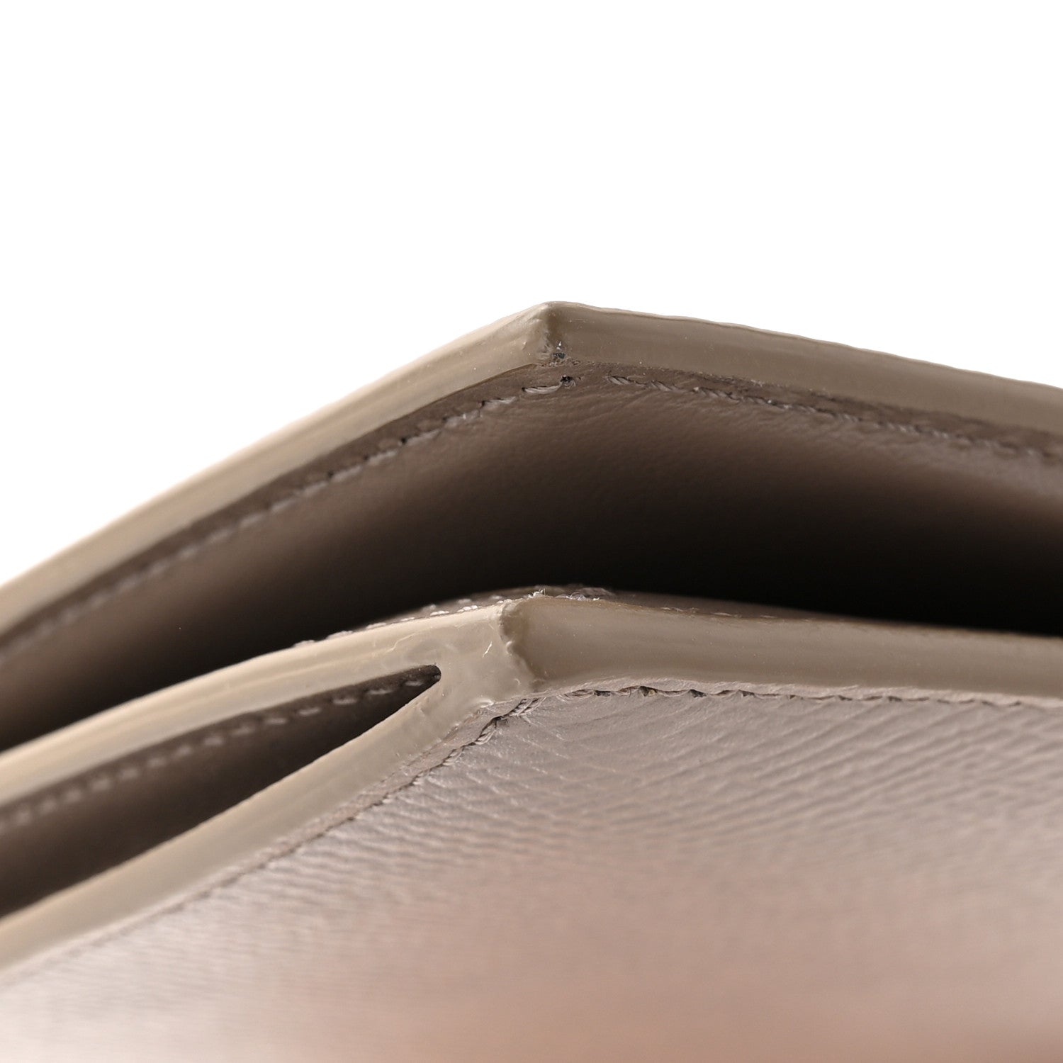 Celine Grained Calfskin Medium Multifunction Strap Wallet Pebble 8 of 9