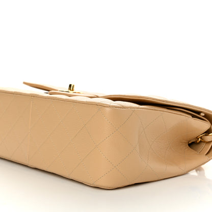 Chanel Caviar Quilted Jumbo Double Flap Beige 10 of 11