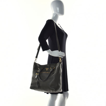 Prada Vitello Daino Shopping Tote Militare 2 of 16