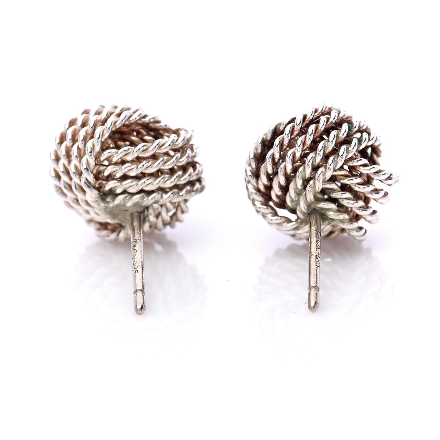 Sterling Silver Twist Knot Earrings