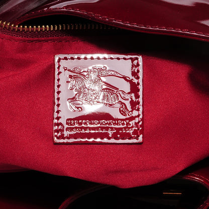 Burberry Patent Quilted Beaton Red 5 of 7