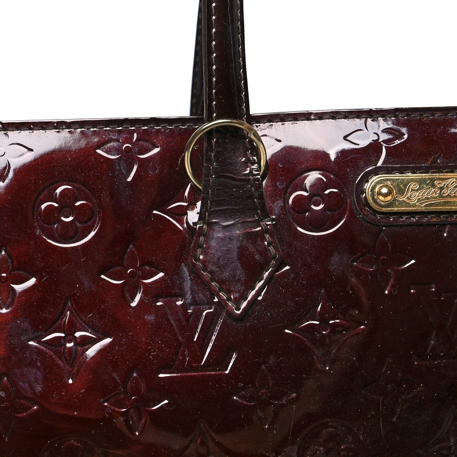 Louis Vuitton Vernis Wilshire MM Amarante 12 of 15