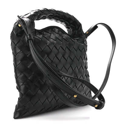 Bottega Veneta Calfskin Intrecciato Mini Hop Black 2 of 10