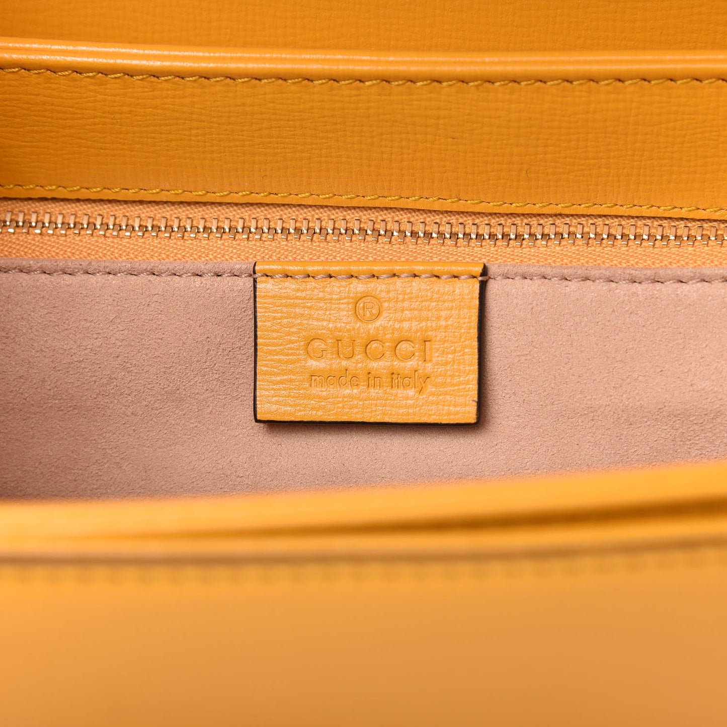 Textured Calfskin Horsebit 1955 Shoulder Bag Yellow