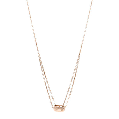 Chanel 18K Beige Gold Coco Crush Pendant Necklace 1 of 5