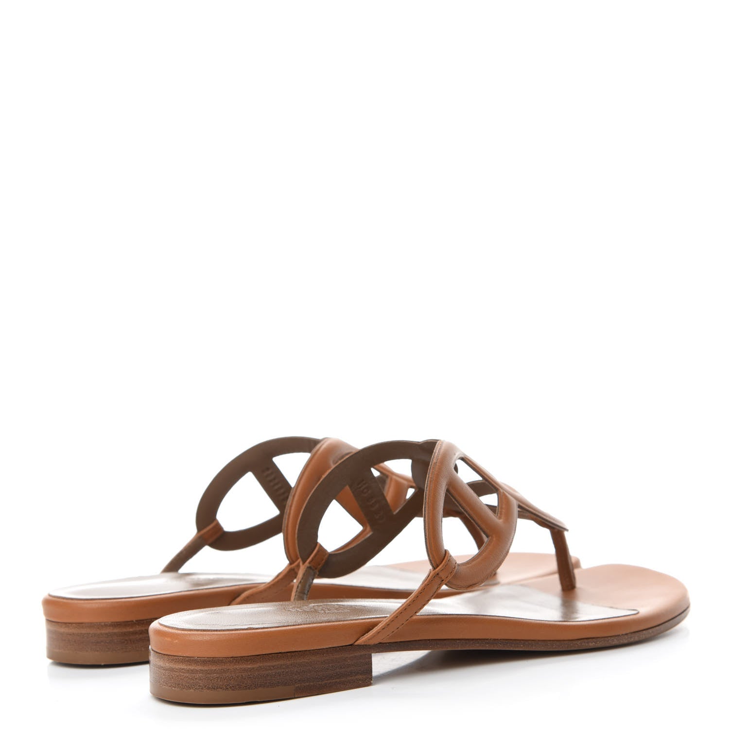 Hermes Nappa Beach Sandals 37 Fauve 4 of 11