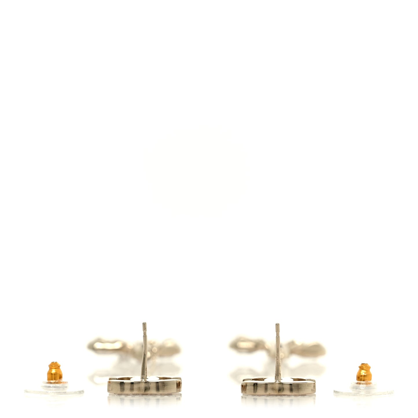 Crystal CC Chain Drop Earrings Gold