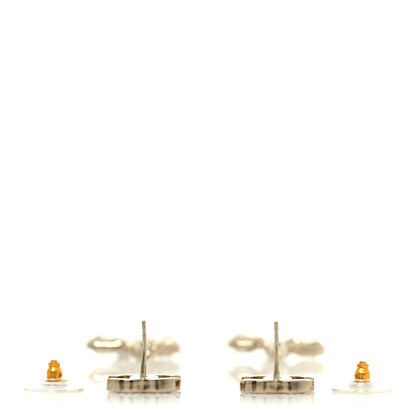 Chanel Crystal CC Chain Drop Earrings Gold 3 of 5