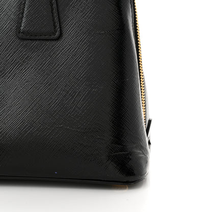 Prada Saffiano Vernice Small Promenade Tote Black 13 of 16