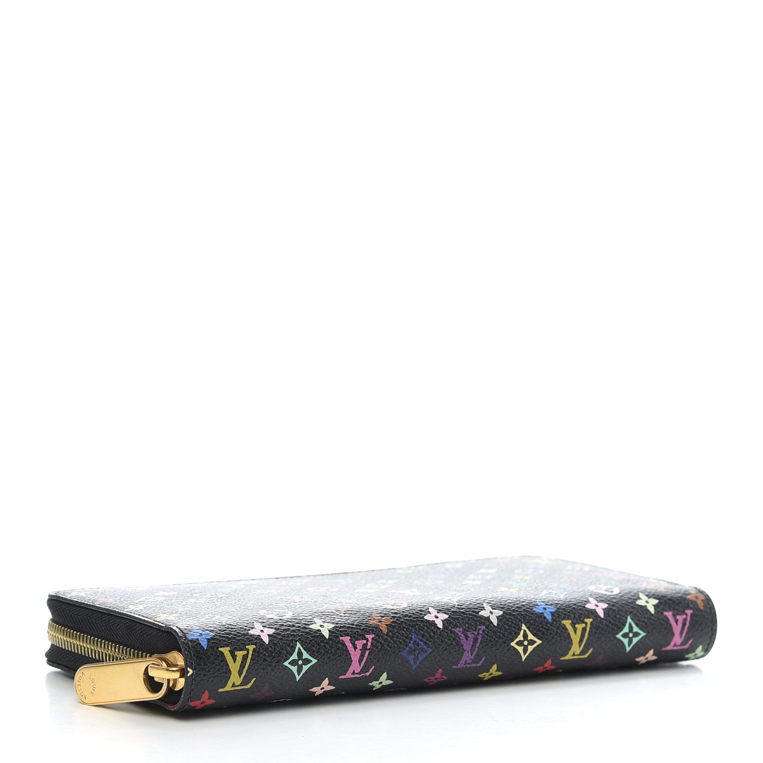 Louis Vuitton Monogram Multicolor Zippy Wallet Black Grenade 4 of 8