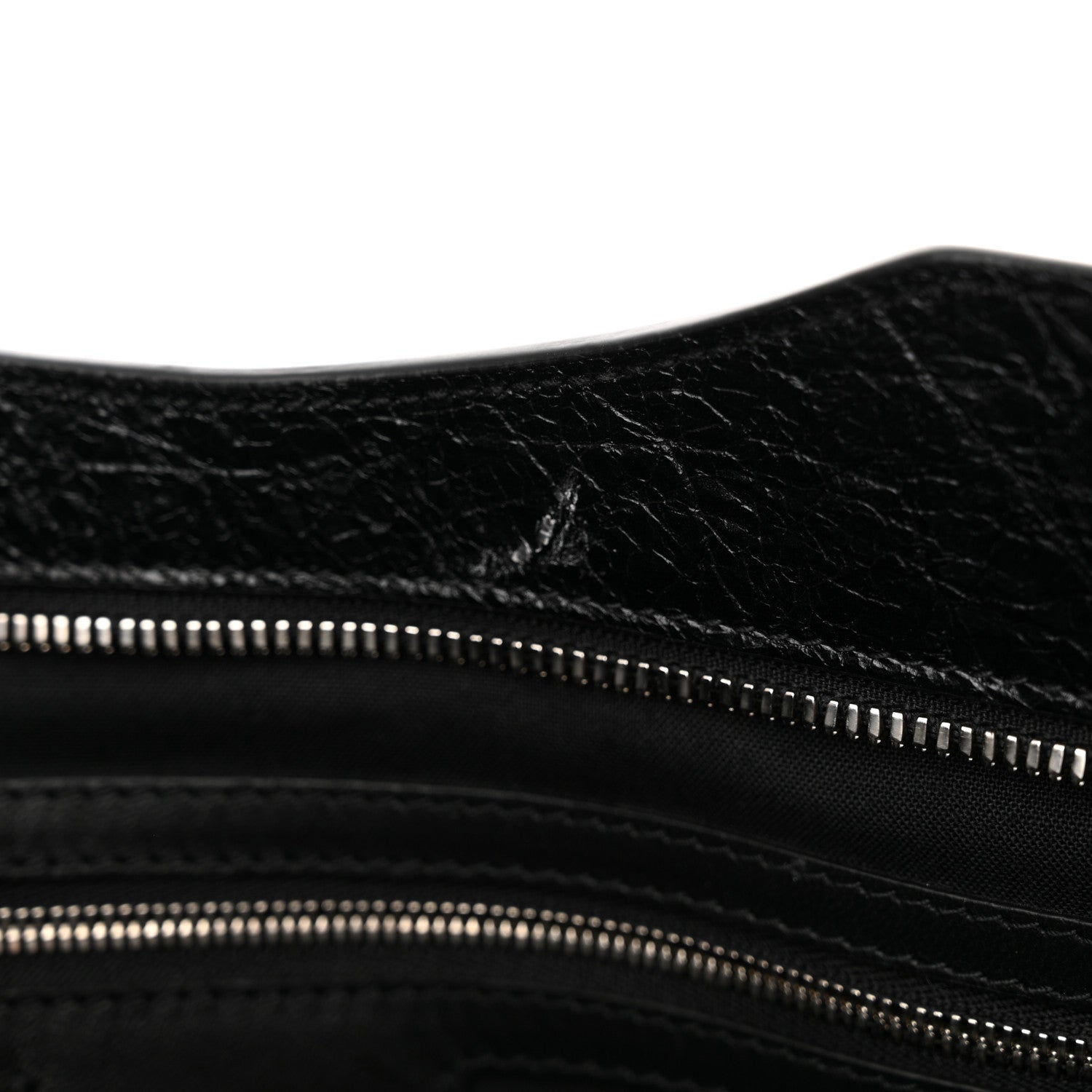 Balenciaga Agneau Arena Silver Hardware Medium Le City Black 11 of 12