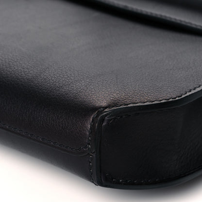 Hermes Evergrain Matte Alligator Kelly Depeches 25 Pouch Black Bleu Nuit 10 of 12