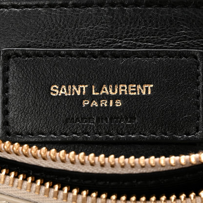 Saint Laurent Calfskin Y Quilted Monogram Small Loulou Chain Satchel Crema Soft 6 of 10