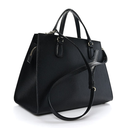 Gucci Dollar Calfskin Large Soho Top Handle Satchel Black 3 of 9