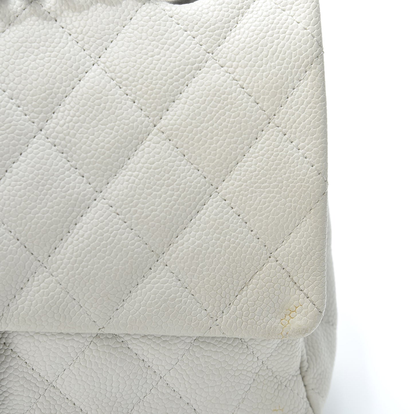 Caviar Quilted 2.55 Reissue 225 Bijoux Chain Flap White