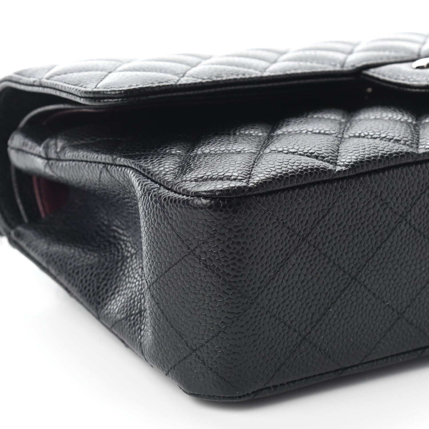 Chanel Caviar Quilted Medium Double Flap Black 8 of 9