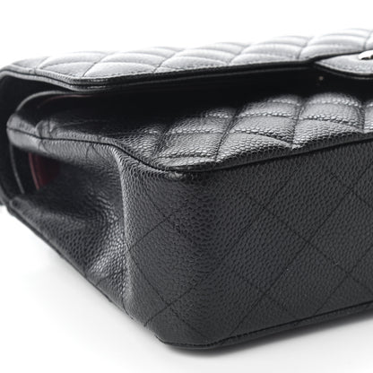 Chanel Caviar Quilted Medium Double Flap Black 8 of 9