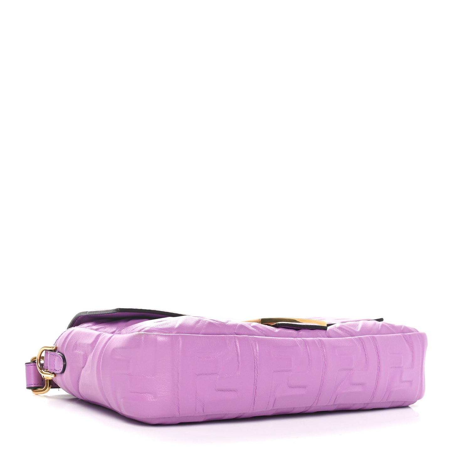 Nappa FF 1974 Embossed Baguette Agapanto