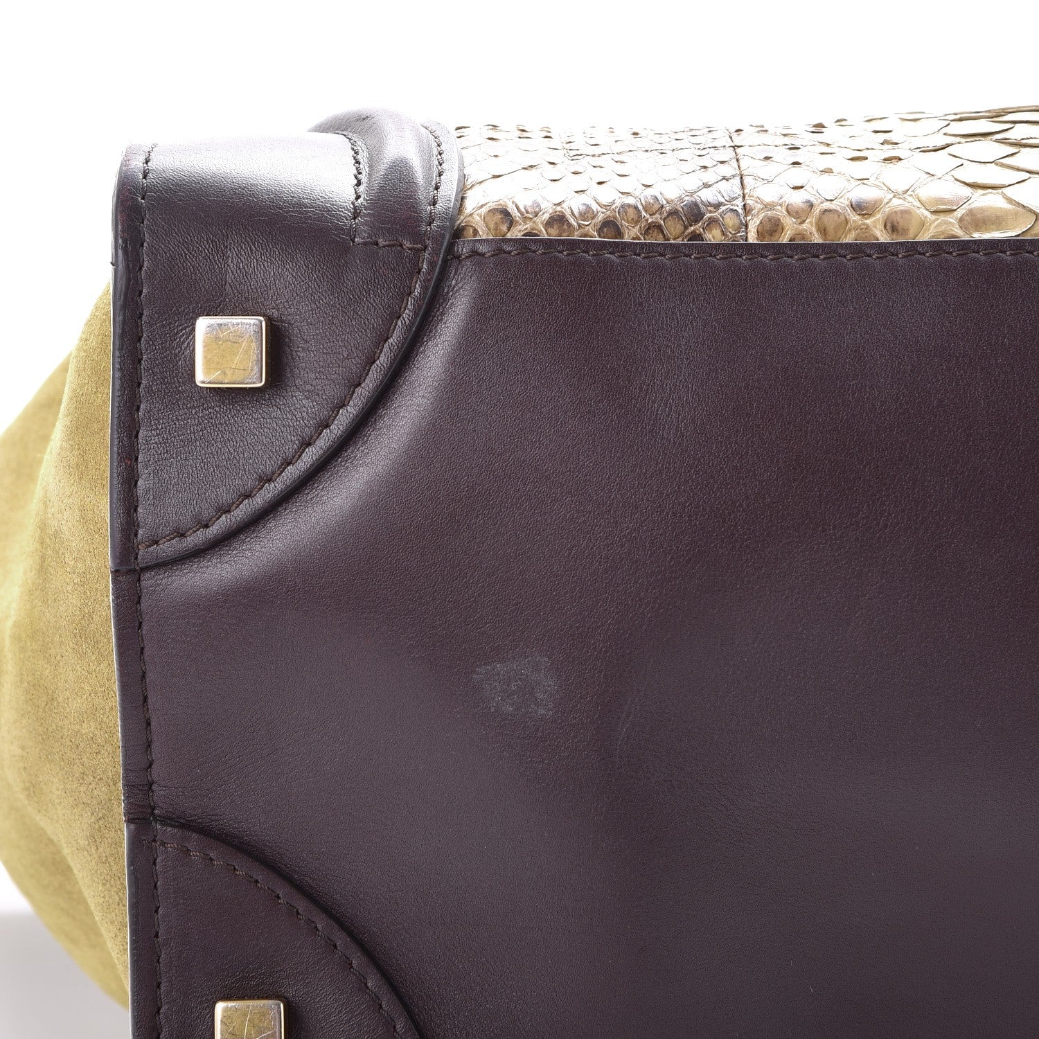Celine Python Smooth Calfskin Mini Luggage Natural 10 of 10