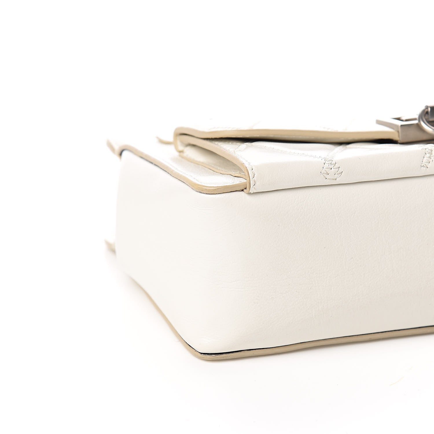 Givenchy Goatskin Diamond Quilted Pocket Crossbody White 7 of 10