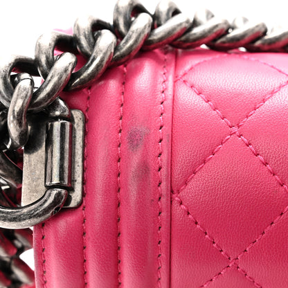 Chanel Lambskin Quilted New Medium Boy Flap Pink 11 of 12