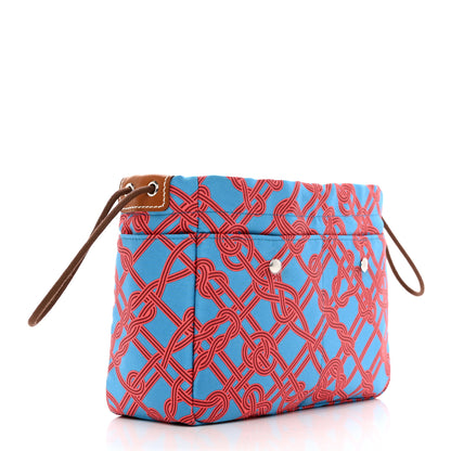 Hermes Silk Barenia Noeud Marin Fourbi 20 PM Pouch Rouge de Coeur Fauve 3 of 7