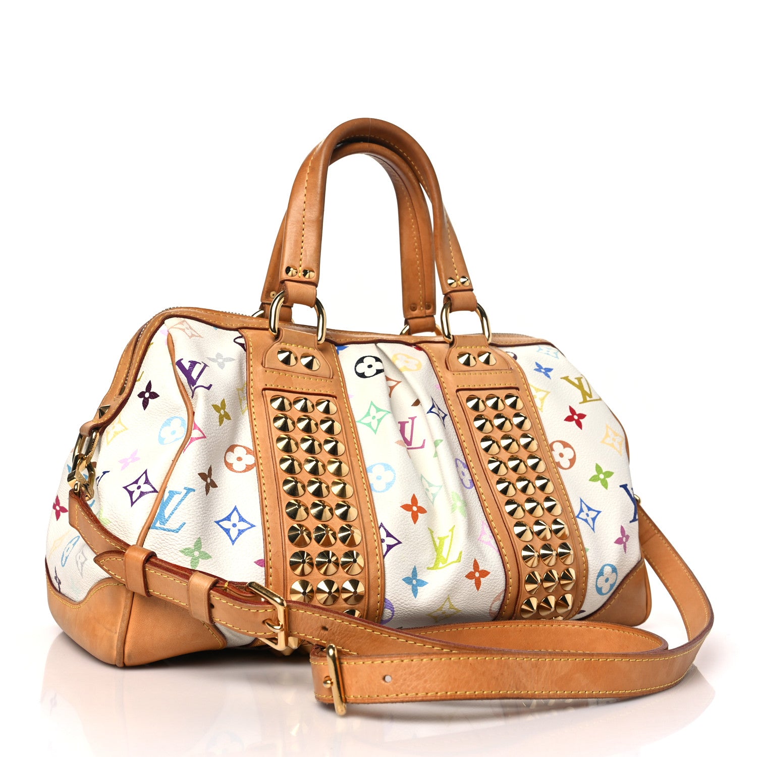 Louis Vuitton Monogram Multicolor Courtney MM White 3 of 12