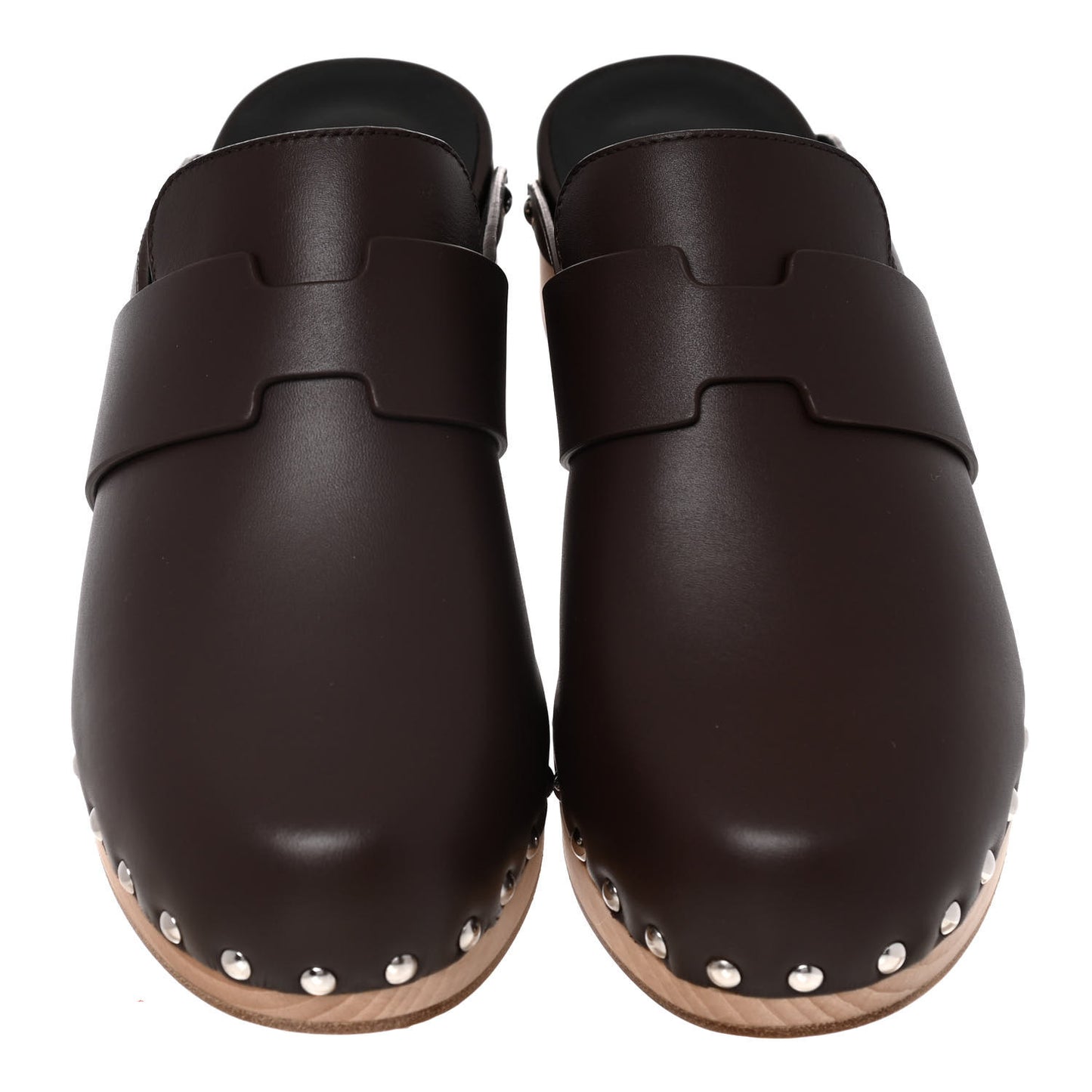 Calfskin Calya Mules 37 Cafe