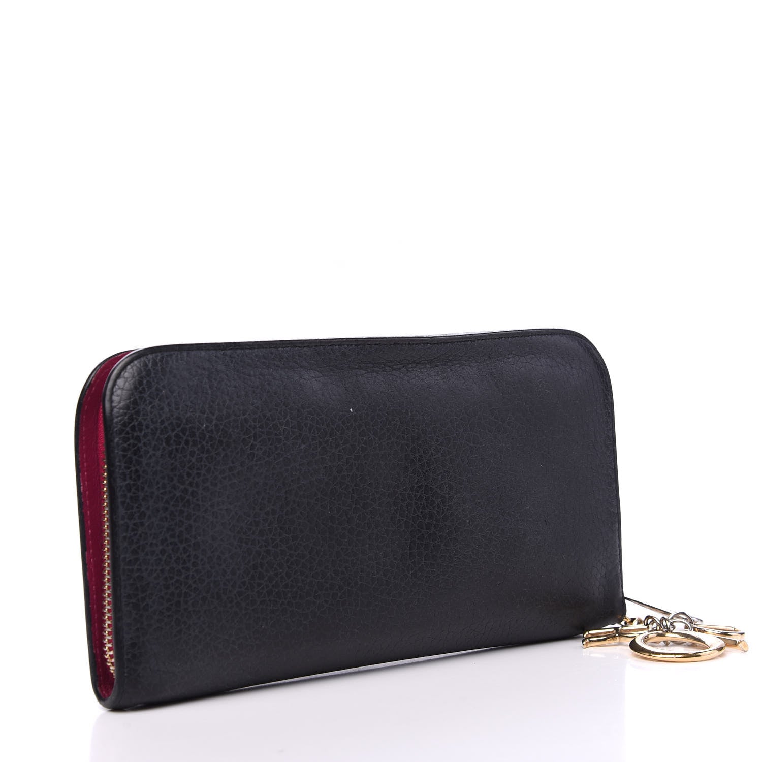 Christian Dior Bullcalf Diorissimo Voyageur Wallet Black 2 of 9