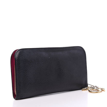 Christian Dior Bullcalf Diorissimo Voyageur Wallet Black 2 of 9