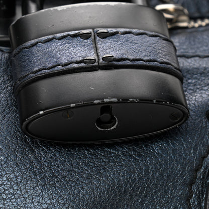 Chloe Metallic Calfskin Medium Paddington Satchel Blue 10 of 12